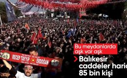 Cumhurbaşkanı Erdoğan, Balıkesir’de! 85 bin kişiye hitap etti