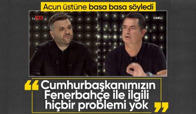 Acun Ilıcalı: Cumhurbaşkanımızın Fenerbahçe ile bir problemi yok