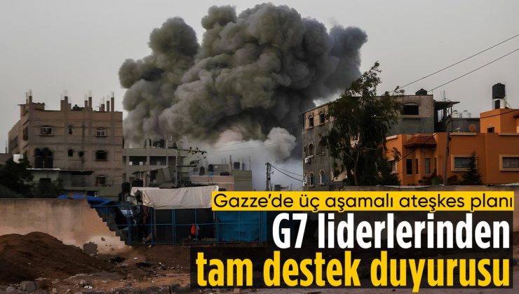 Biden’ın Gazze’de 3 aşamalı ateşkes planına G7 liderlerinden destek