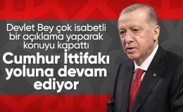 Cumhurbaşkanı Erdoğan: Cumhur İttifakı olarak duruşumuzdan taviz vermeyeceğiz