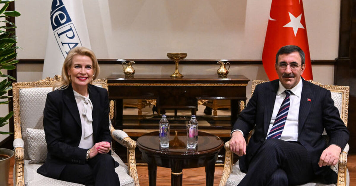 Cumhurbaşkanı Yardımcısı Yılmaz, AGİT PA Başkanı Kauma’yı kabul etti